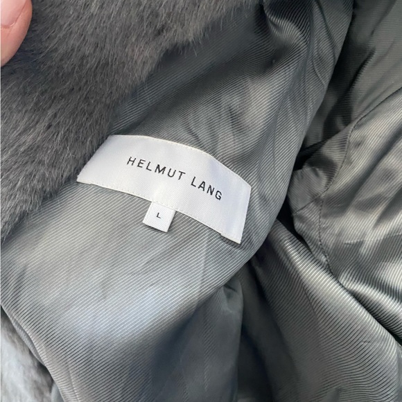 Helmut Lang Faux Fur Bomber Jacket Size Large - Picture 5 of 6